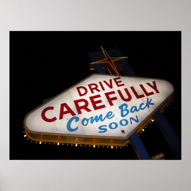 Poster Conduire prudemment (Devant)