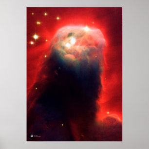Poster Cone Nebula, NGC 2264 - Télescope spatial Hubble d