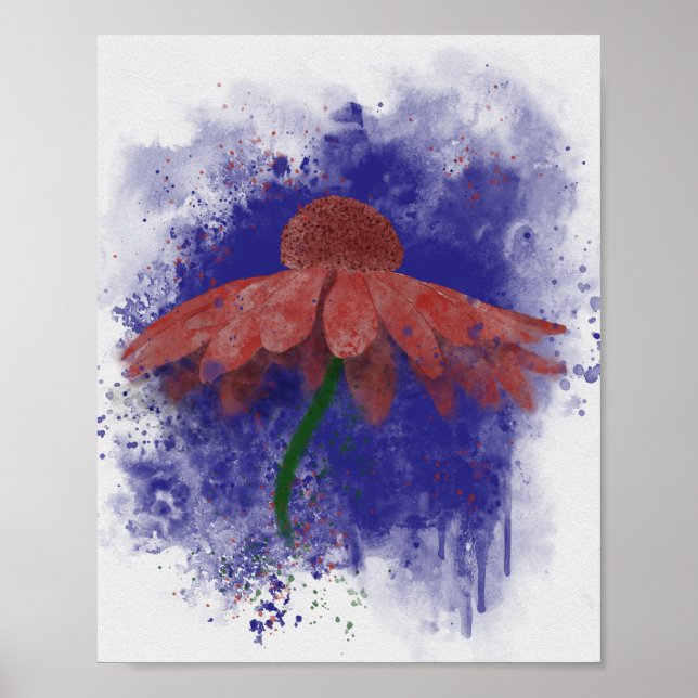 Poster Coneflower (Devant)