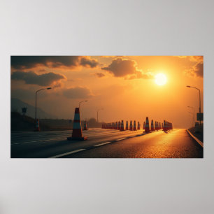Poster Cônes de signalisation