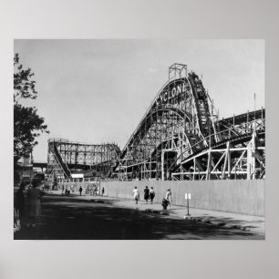 Poster Coney Island Roller Coaster-1826587.bw.jpg
