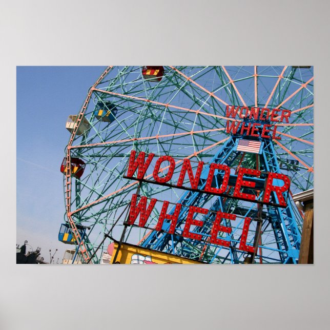 Poster Coney Island Wonder Wheel (Devant)