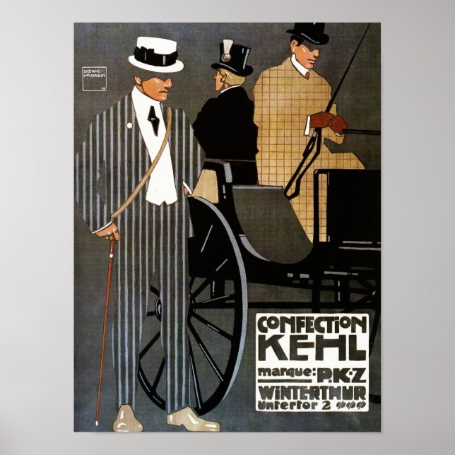 Poster Confection Kehl Gentlemen Vêtements (Devant)