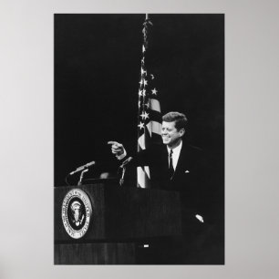 Poster Conférence de John Kennedy 35e président des États