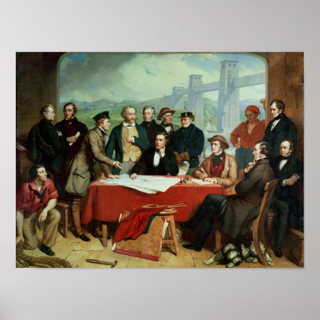 Poster Conférence des ingénieurs au pont Britannia (Devant)