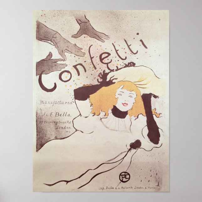 Poster Confetti, 1893 (Devant)