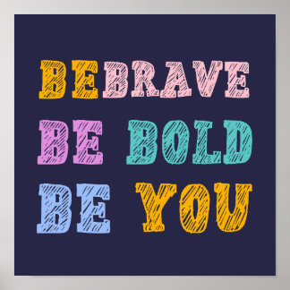 Poster Confiance colorée - Citation Inspirationnelle de l