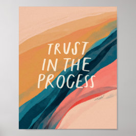 Poster Confiance dans l'affiche du processus