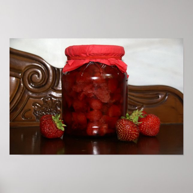 Poster confiture de fraise (Devant)