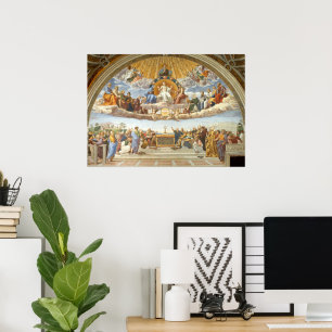 Poster Conflit du Saint Sacrement, Raphael Sanzio