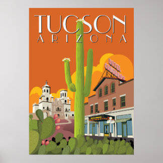 Poster Congrès d'hôtel de 28 po x 20 po - Tucson, Arizona