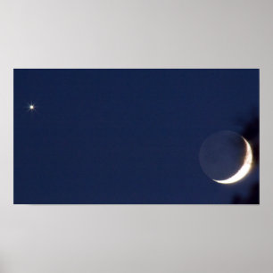 Poster Conjonction Vénus & Lune