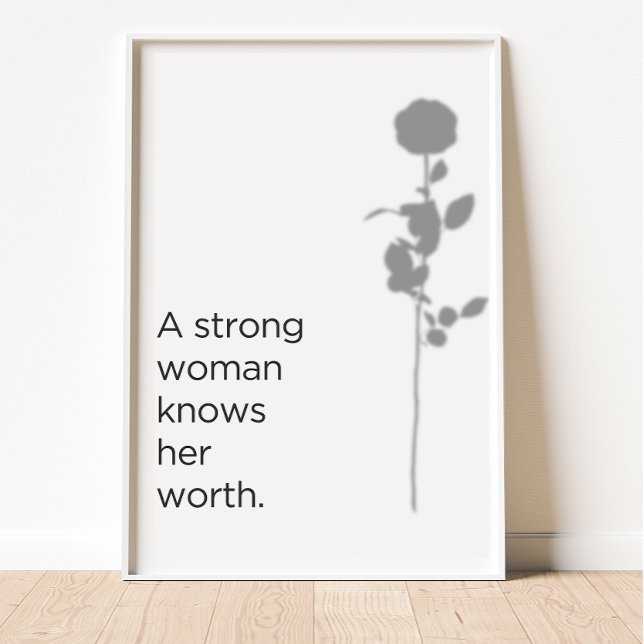 Poster Connaissez votre valeur (Créateur téléchargé)