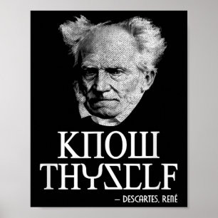 Poster Connaissez-Vous Socrates Descartes Schopenhauer Ph