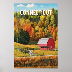 Poster Connecticut Voyage Art Vintage