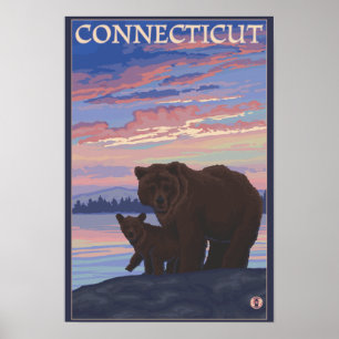 Poster ConnecticutBear et Cub