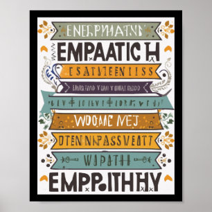 Poster Connections de coeur Citations d'empathie inspiran