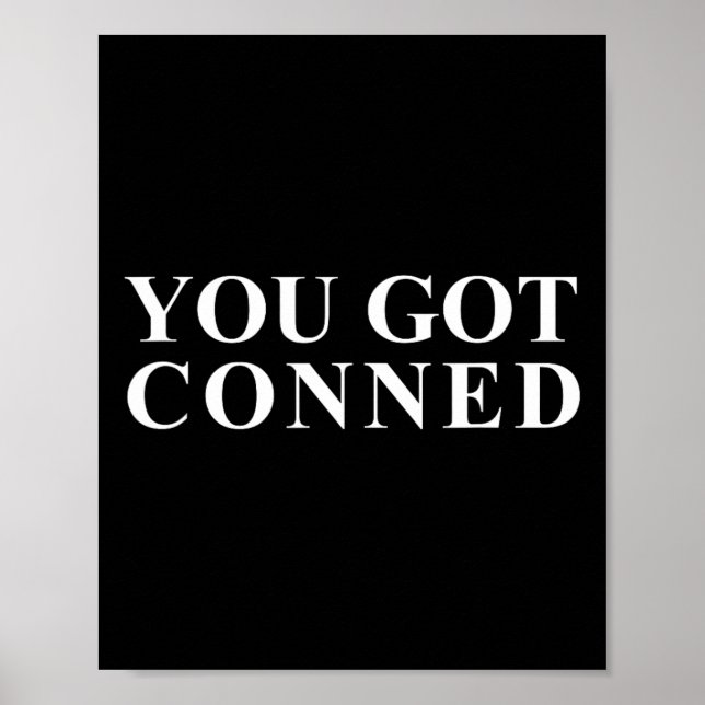 Poster Conned Funny Trump (Devant)