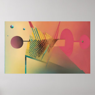 Poster Connexion à l'olive Abstraite - Ken Gage Art