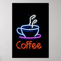 Connexion café Neon en noir