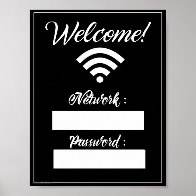 Poster Connexion WiFi (Devant)