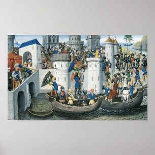 Poster Conquête de Constantinople par les Croisés, 1204