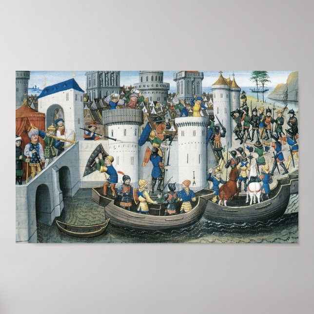 Poster Conquête de Constantinople par les Croisés, 1204 (Devant)