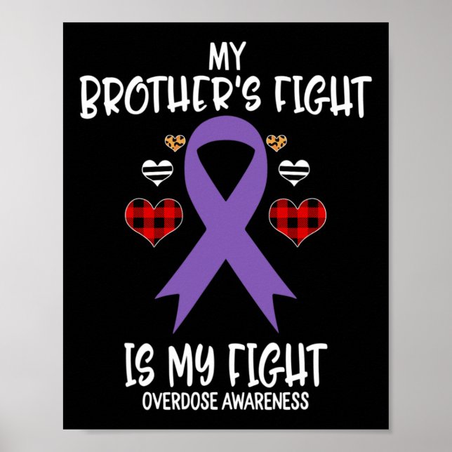 Poster Conscience de l'overdose Le combat de mon frère es (Devant)