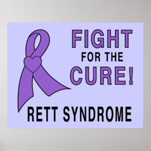Poster Conscience du syndrome de Rett : combattre pour la