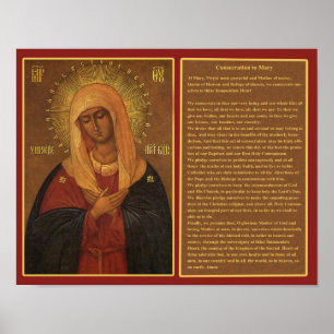 POSTER CONSECRATION TO MARY.