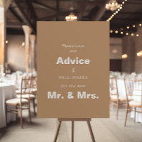 Conseil minimaliste Brown Mariage et souhaits bien