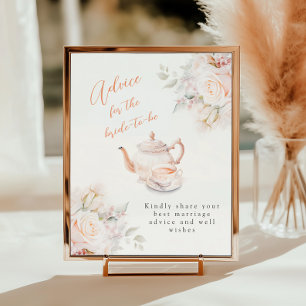 Poster Conseil pour la Fête des mariées Bride Pastel Bloo