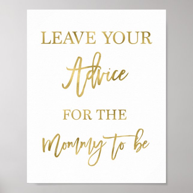 Poster Conseil pour la maman d'être (Devant)