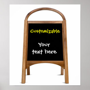 Poster Conseil sandwich en bois
