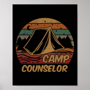 Poster Conseiller de camp Cadeaux pour amateurs de campin