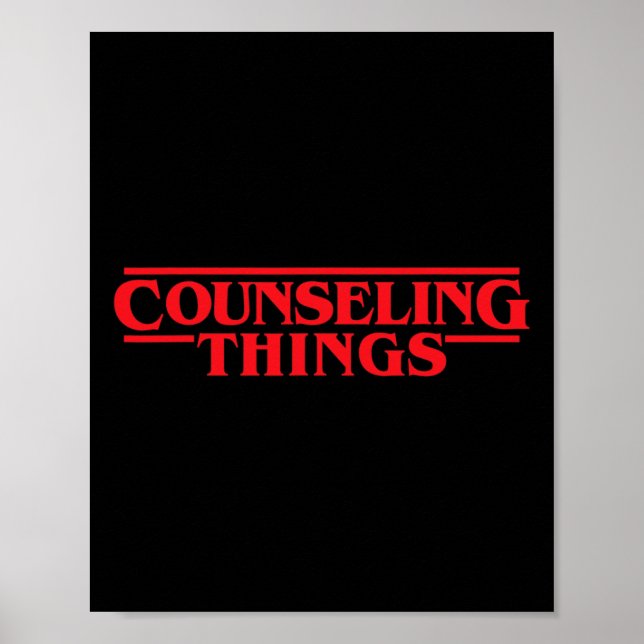 Poster Conseiller Les Choses Amusants Conseiller Scolaire (Devant)
