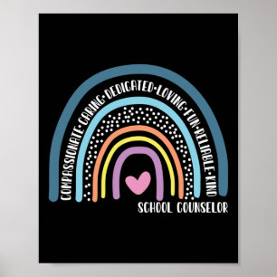 Poster Conseiller scolaire Soins compatissants Dédiés