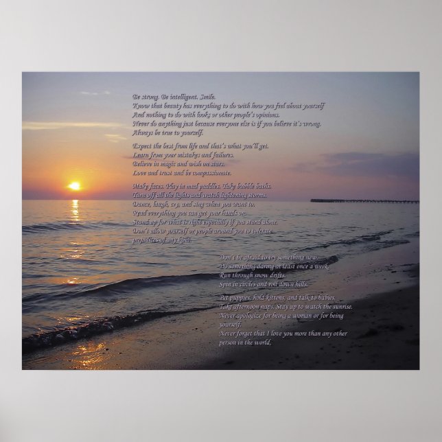 Poster Conseils de mère à fille sur l'affiche de Sunset B (Devant)