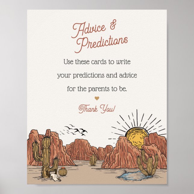 Poster Conseils de Wild West Rodeo pour le panneau baby s (Devant)