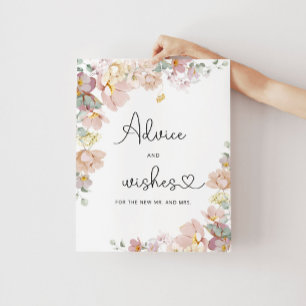 Poster Conseils et souhaits fleur sauvage pour l'affiche 