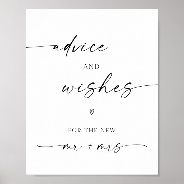 Poster Conseils et voeux pour M. & Mme Mariage (Devant)