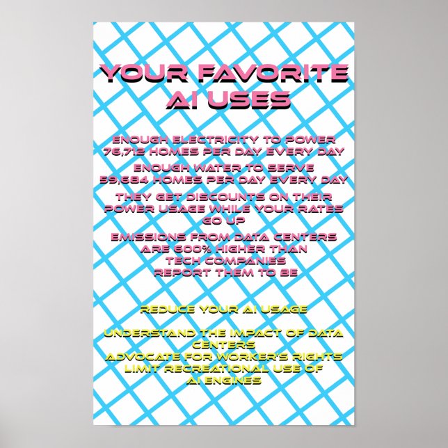 Poster Conséquences de l'IA (Devant)