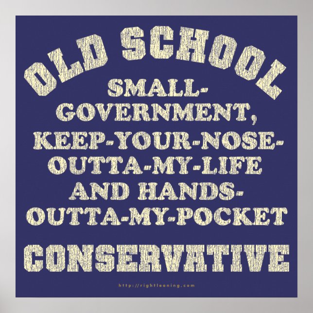 Poster Conservateur de la Vieille École (Devant)