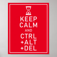 Conserver calme et CTRL + ALT + DEL Funny Programm