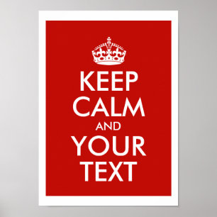 Poster Conserver Le Calme Et Ajouter Votre Propre Texte P