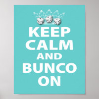 Conserver le calme et Bunco sur la conception