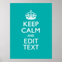 Conserver Le Calme Et Votre Texte Accent Turquoise