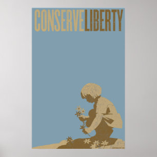 Poster Conserver l'impression Liberty
