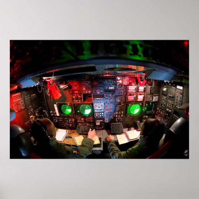 Poster CONSOLE DE BOMBER AVIONICS, NAV et ARMES (Devant)