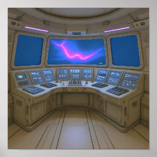 Poster Console de liaison montante du pilote : illustrati